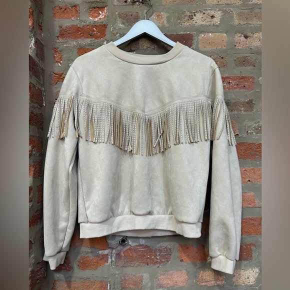 AliceBlue fringed sweatshirt - Picture 1 of 4